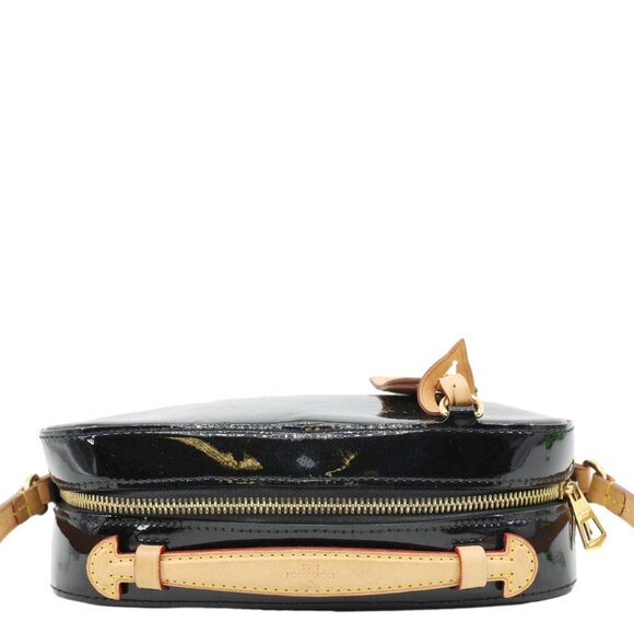 LOUIS VUITTON  Santa Monica Monogram Vernis Leather Shoulder Bag Black - Picture 4 of 16